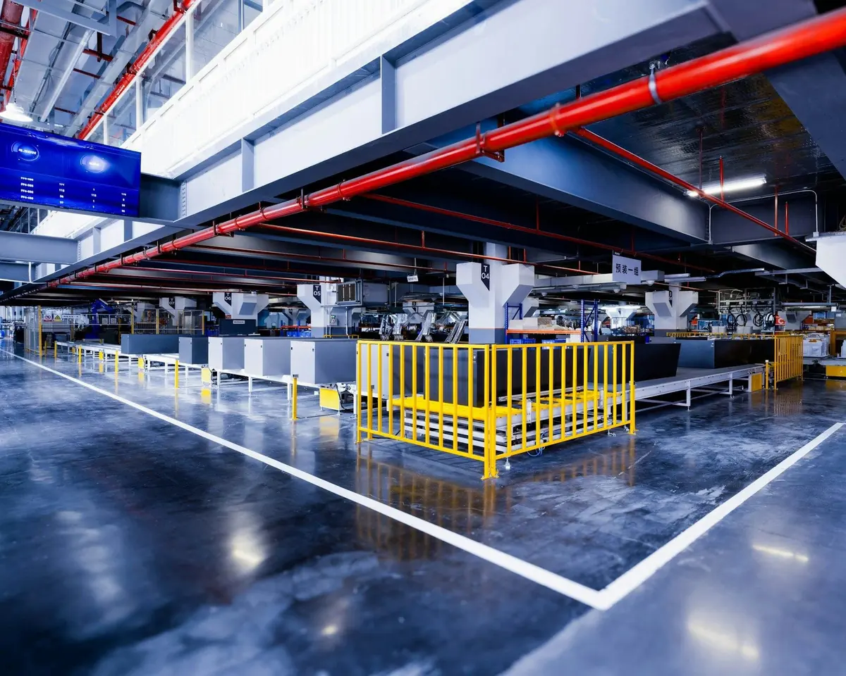 Modern industrial facility interior